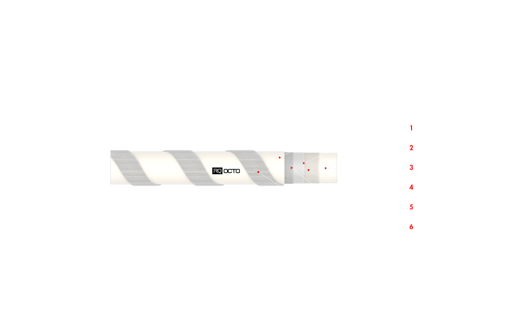 Stratigrafia lineare del tubo PERT 5 Layer QuickAttach